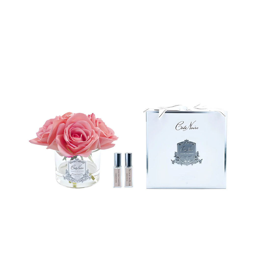 Côte Noire Perfumed Natural Touch 5 Roses - Clear - Peach