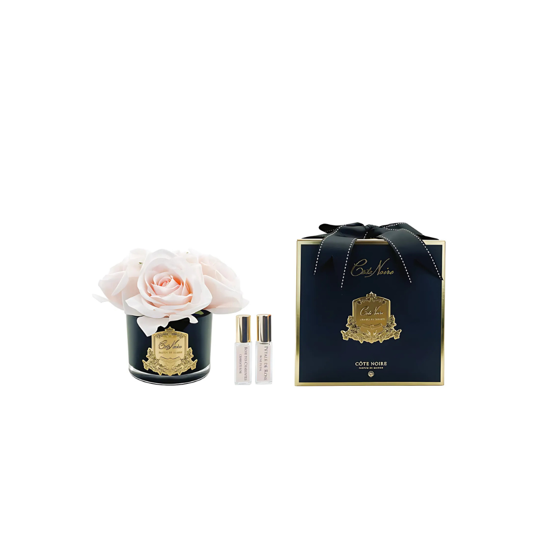 Côte Noire Perfumed Natural Touch 5 Roses - Black - French Pink