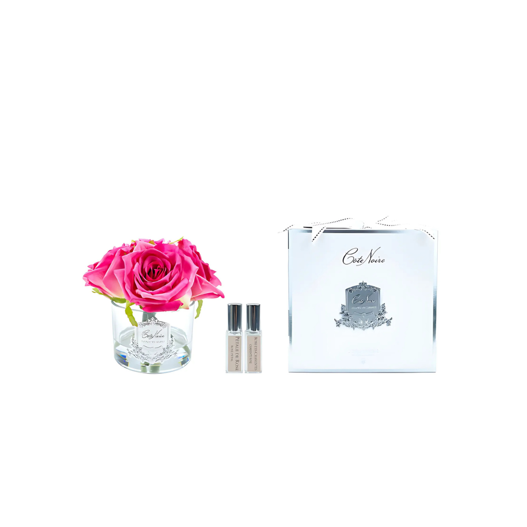 Côte Noire Perfumed Natural Touch 5 Roses - Clear - Magenta