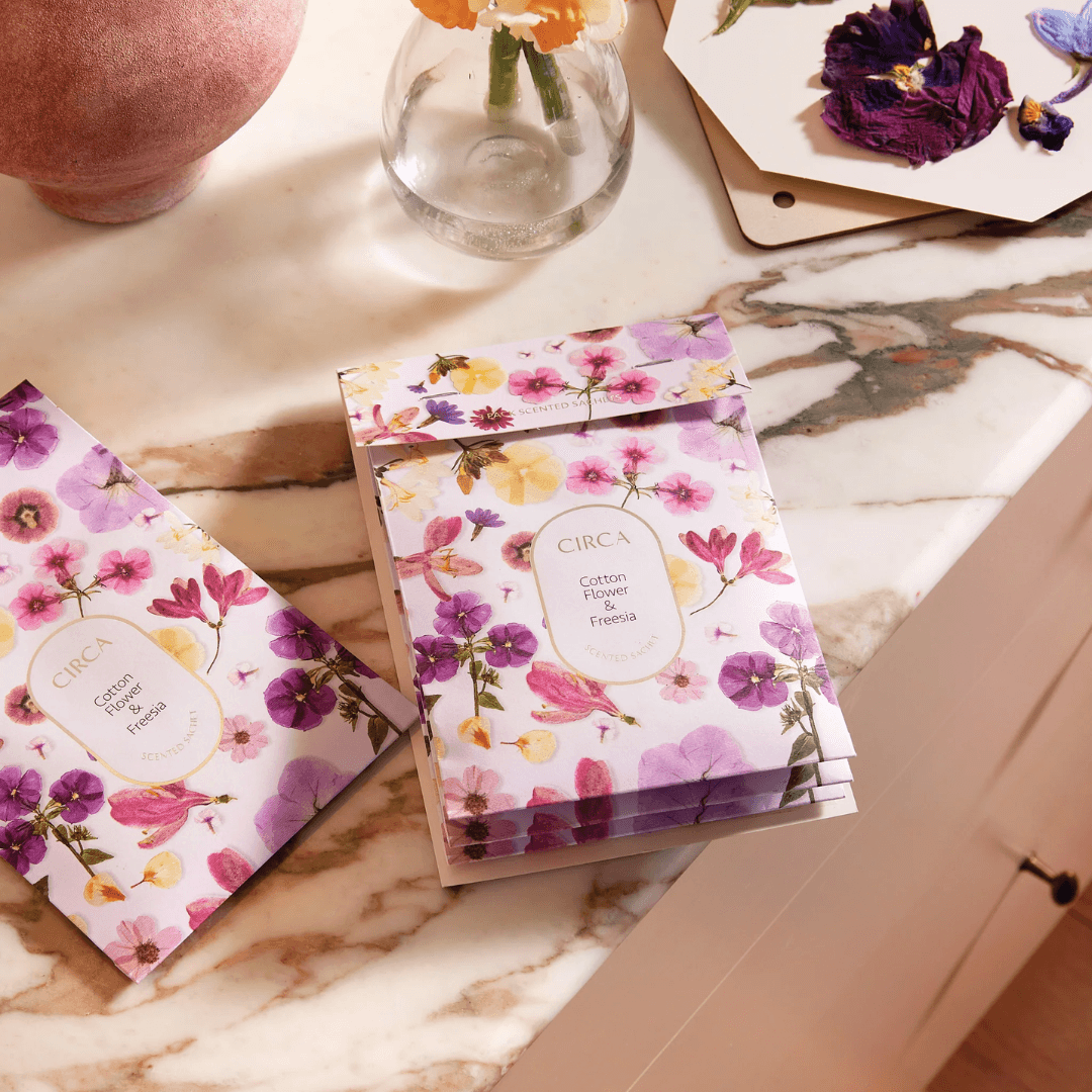 CIRCA Limited Edition Cotton Flower & Freesia Scented Sachets 60g