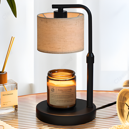 Creative Black Reed Diffuser Wax Melting Lamp - The Gift Company