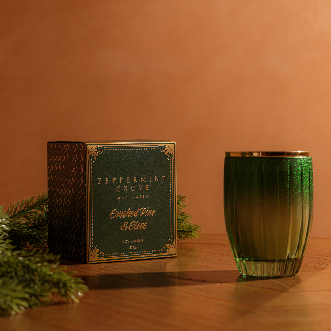 Peppermint Grove Crushed Pine & Clove Soy Candle 370g