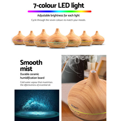 Devanti Aroma Diffuser 300mL – Light Wood