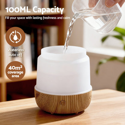 Devanti USB Aroma Diffuser 100mL – Light Wood