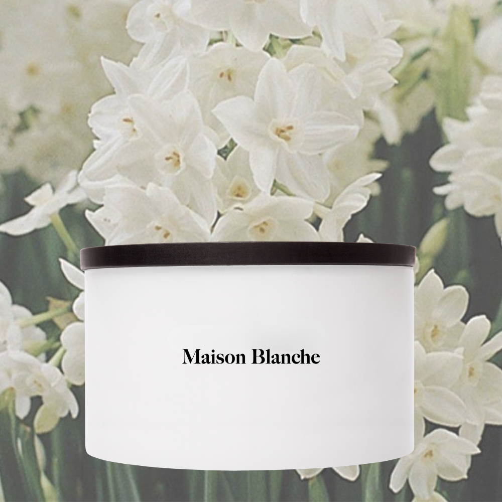 Maison Blanche 002 Paperwhite & Clementine Deluxe Candle 800g – official Maison Blanche product image 3