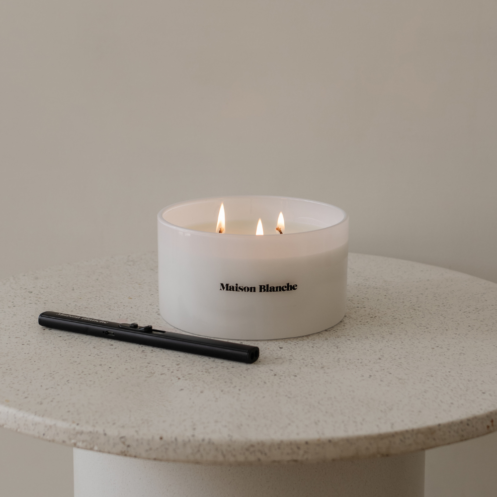 Maison Blanche 003 Cucumber & Mint Deluxe Candle 800g – official Maison Blanche product image 4