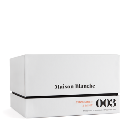 Maison Blanche 003 Cucumber & Mint Deluxe Candle 800g – official Maison Blanche product image 3