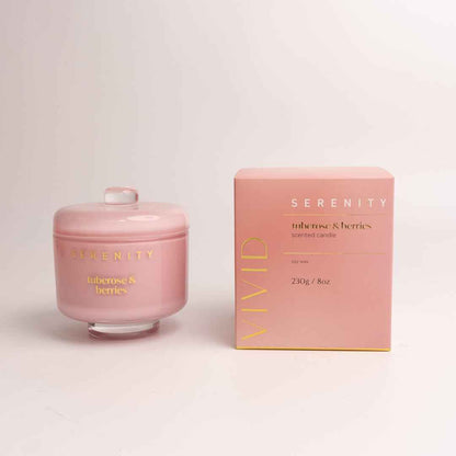 Serenity Tuberose & Berries Scented Candle 230g