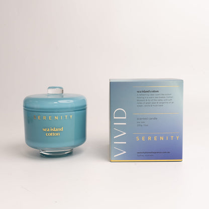 Serenity Sea Island Cotton Scented Candle 230g image 2