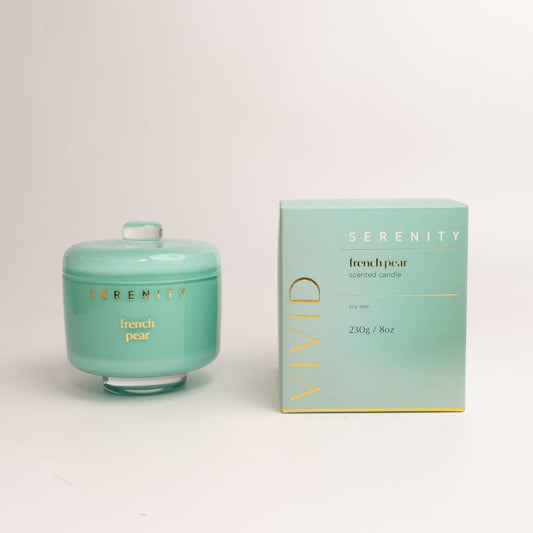 Serenity French Pear Scented Candle 230g product image