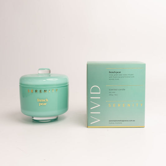 Serenity French Pear Scented Candle 230g image 2