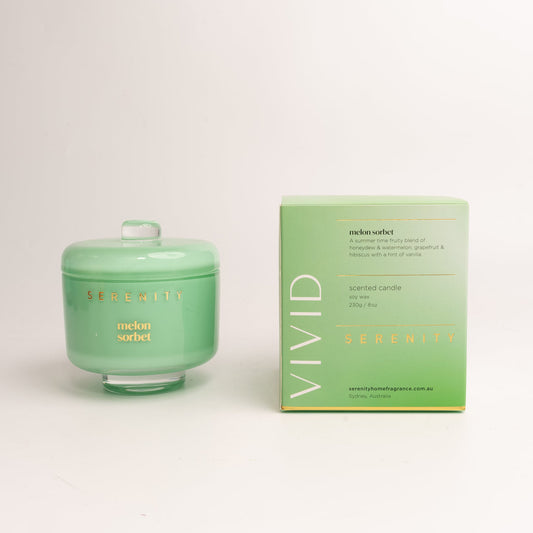 Serenity Melon Sorbet Scented Candle 230g image 2