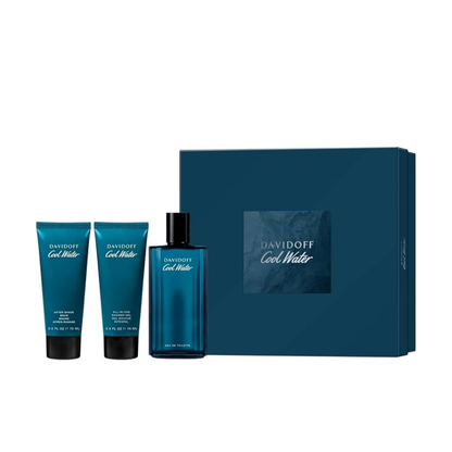 Davidoff Cool Water Gift Set 125mL EDT + After Shave Balm + Shower Gel