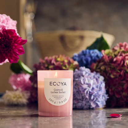 Ecoya Metro Candle Guava & Lychee Sorbet 280g