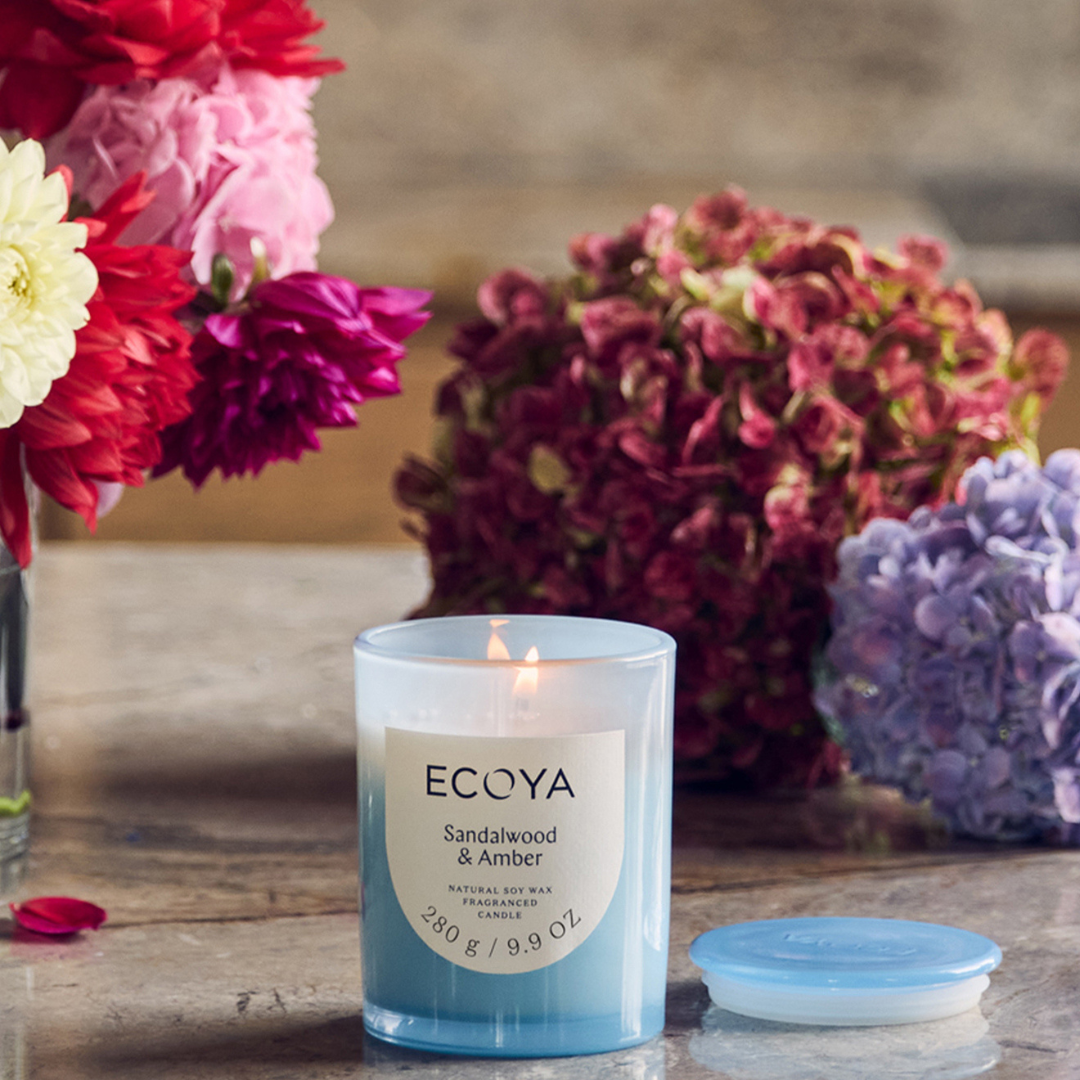 Ecoya Metro Candle Sandalwood & Amber 280g