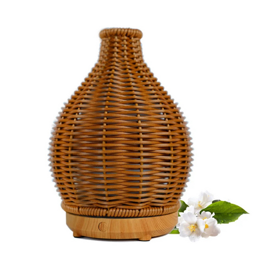 Elegant Portable Rattan Diffuser Ultrasonic Cool Mist