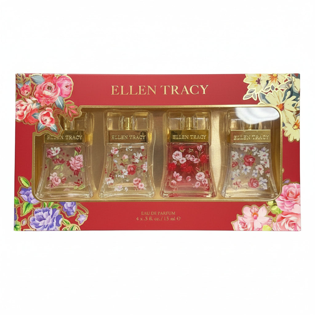 Ellen Tracy four fragrance miniature collection presentation
