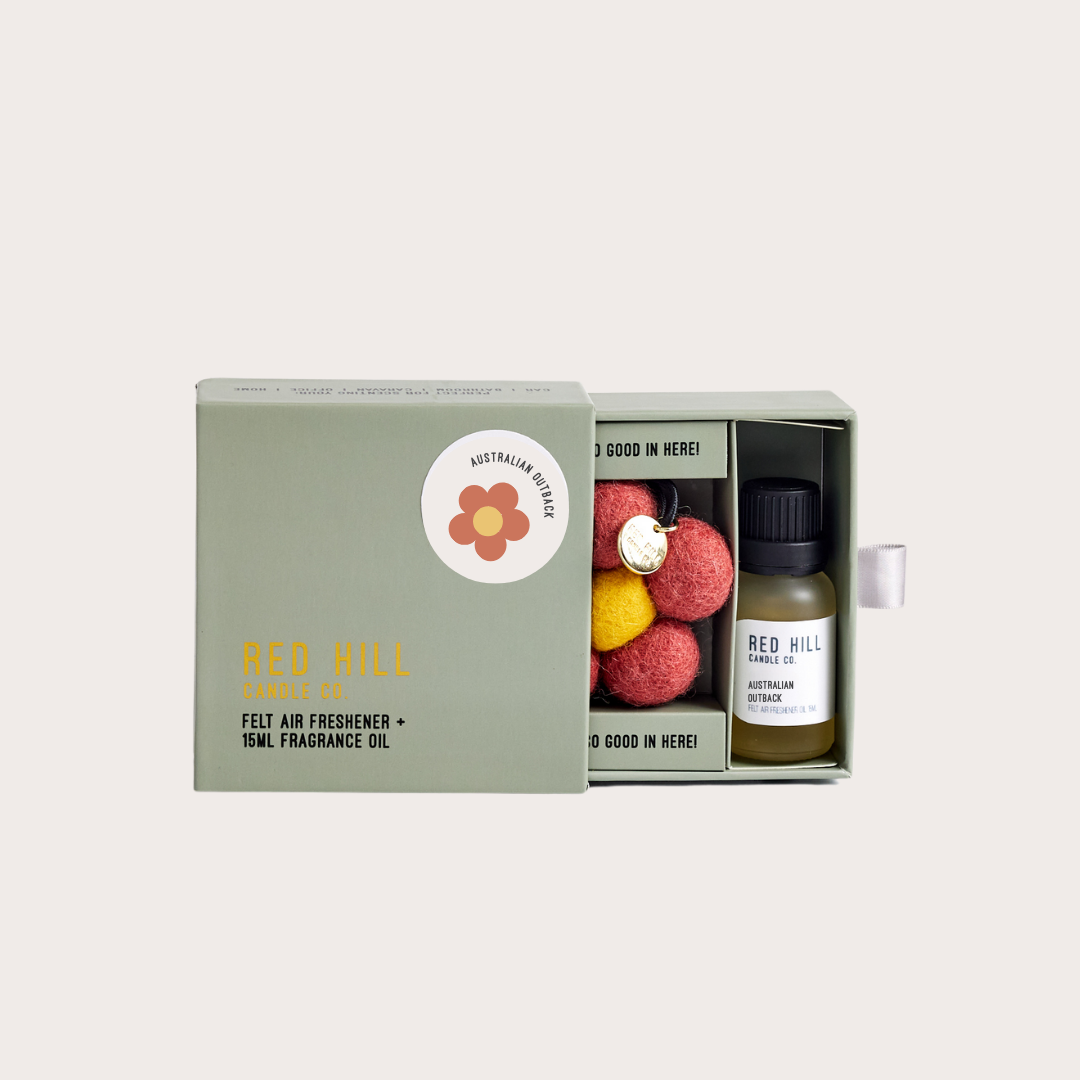 Red Hill Candle Co Australian Outback Felt Flower Air Freshener + 15mL Oil additional supplier image 1