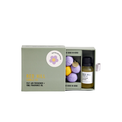 Red Hill Candle Co Australian Outback Felt Flower Air Freshener + 15mL Oil product image
