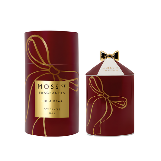 MOSS ST Fig & Pear Ceramic Candle 360g