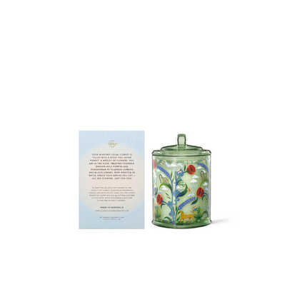 Glasshouse Fragrances Flower Therapy Hydrangea & Wild Poppy Triple Scented Soy Candle 380g