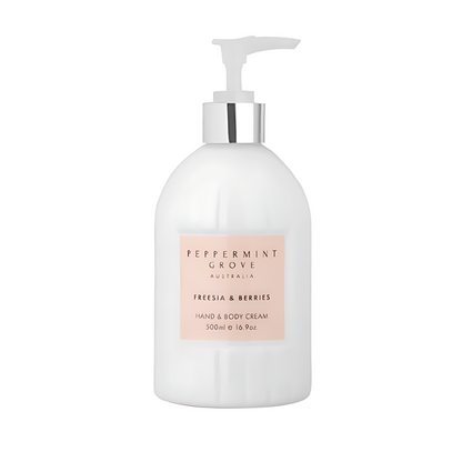 Peppermint Grove Freesia & Berries Hand & Body Cream 500ml