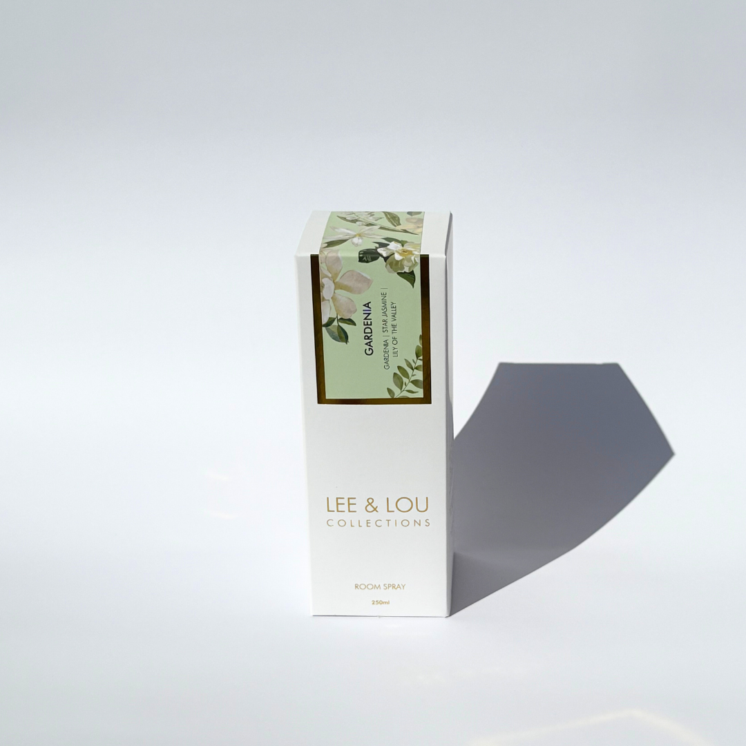 Lee & Lou Gardenia Room Spray 250mL styled product image 3