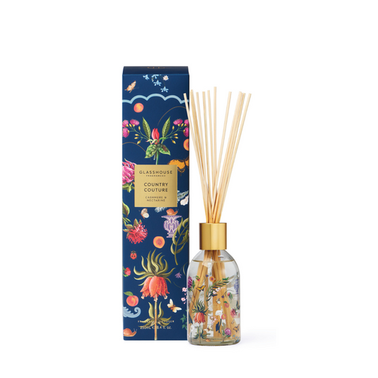 Glasshouse Fragrances Country Couture Cashmere & Nectarine Diffuser 250ml