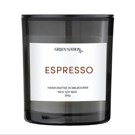 Green Nation Life Soy Wax Candle - Espresso 200g