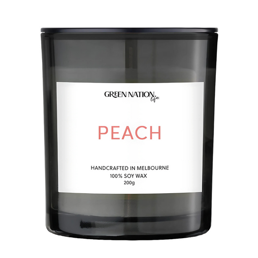 Green Nation Life Soy Wax Candle - Peach 200g