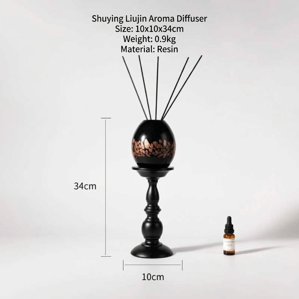 Mediterranean-Style Glass Reed Diffuser Vessel