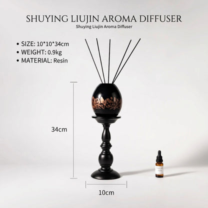 Mediterranean-Style Glass Reed Diffuser Vessel
