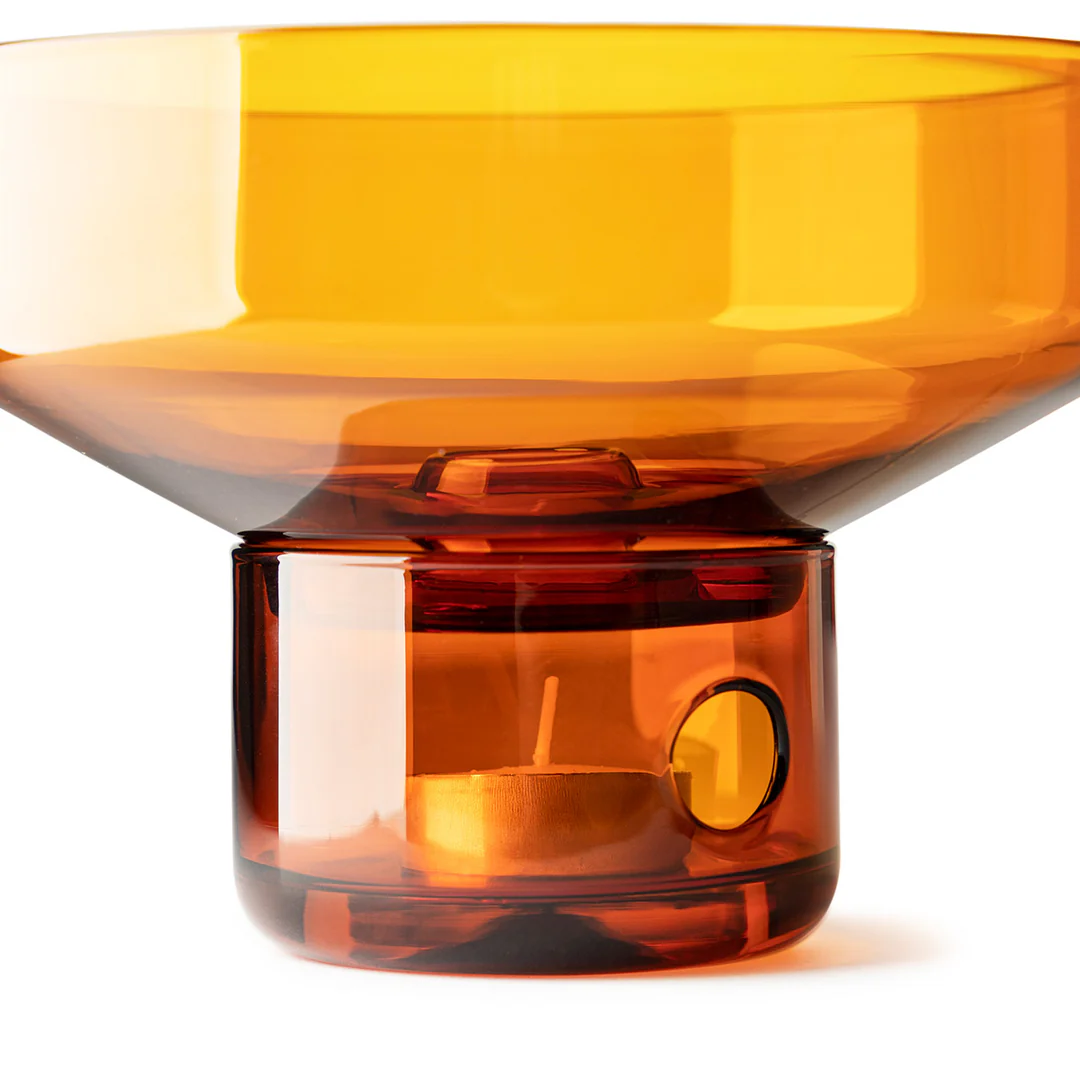 Studio Milligram Glass Oil Burner Amber