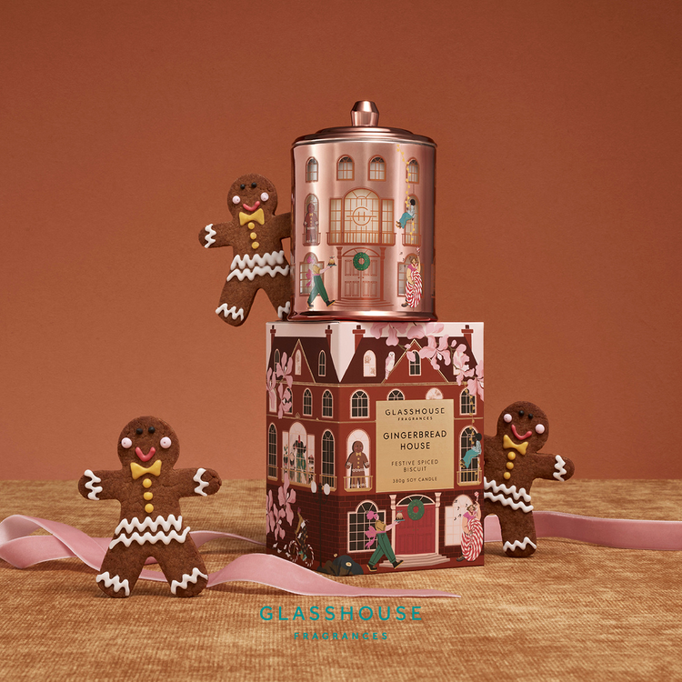 Glasshouse Fragrances Gingerbread House Candle 380g