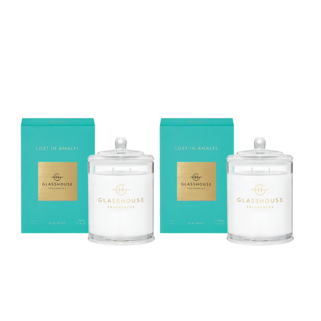 Glasshouse Fragrances Lost in Amalfi Candle 380g Bundle x 2