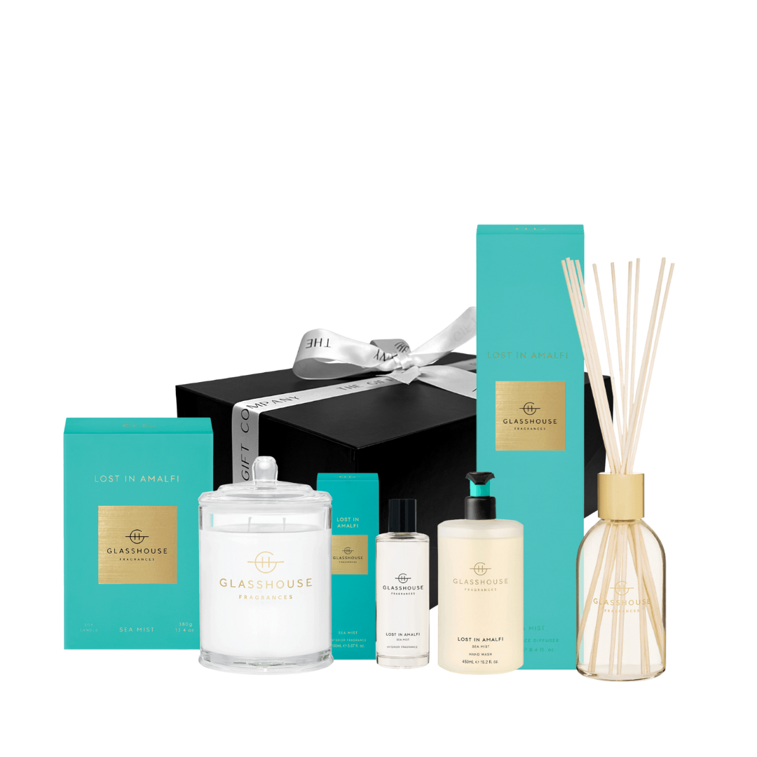 Glasshouse Fragrances Lost in Amalfi The Homeowner’s Delight Hamper by The Gift Company