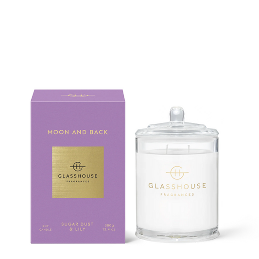 Glasshouse Fragrances Moon and Back Candle 380g