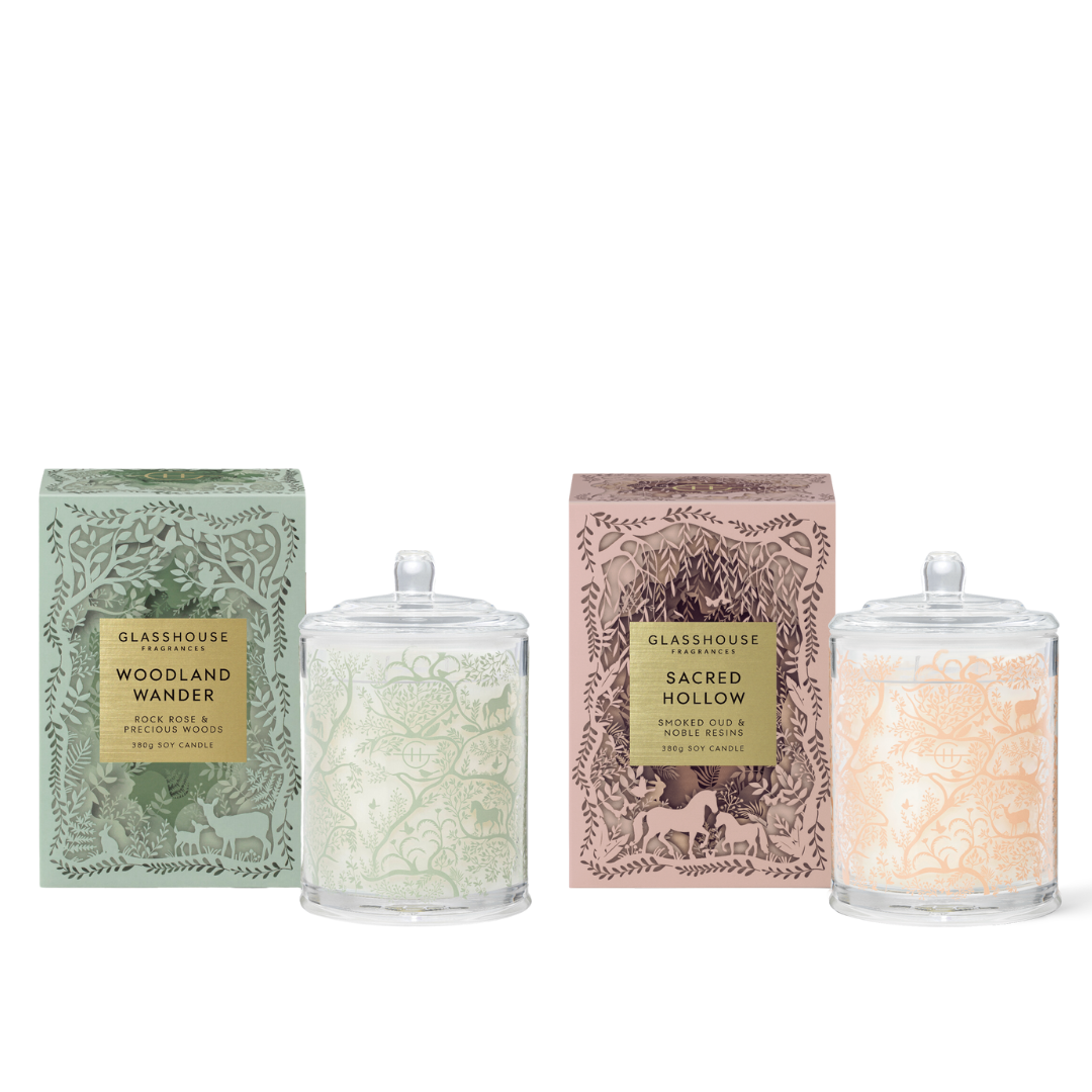 Glasshouse Fragrances Into The Woods 套装（价值 120 美元）