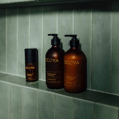 ECOYA Hand & Body Lotion - Sandalwood & Amber