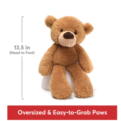 Gund Fuzzy Teddy Bear: Beige