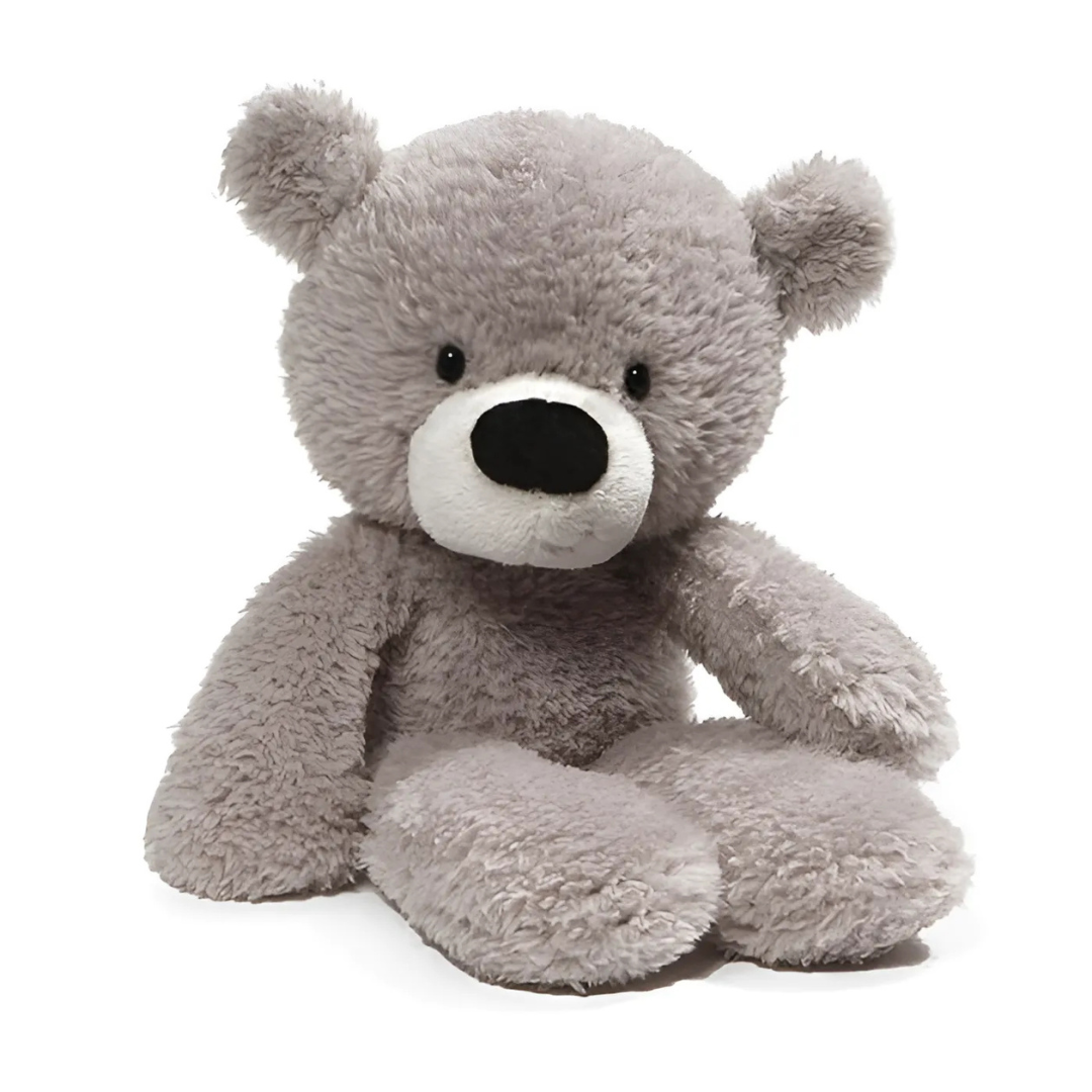 Gund Fuzzy Teddy Bear: Gray