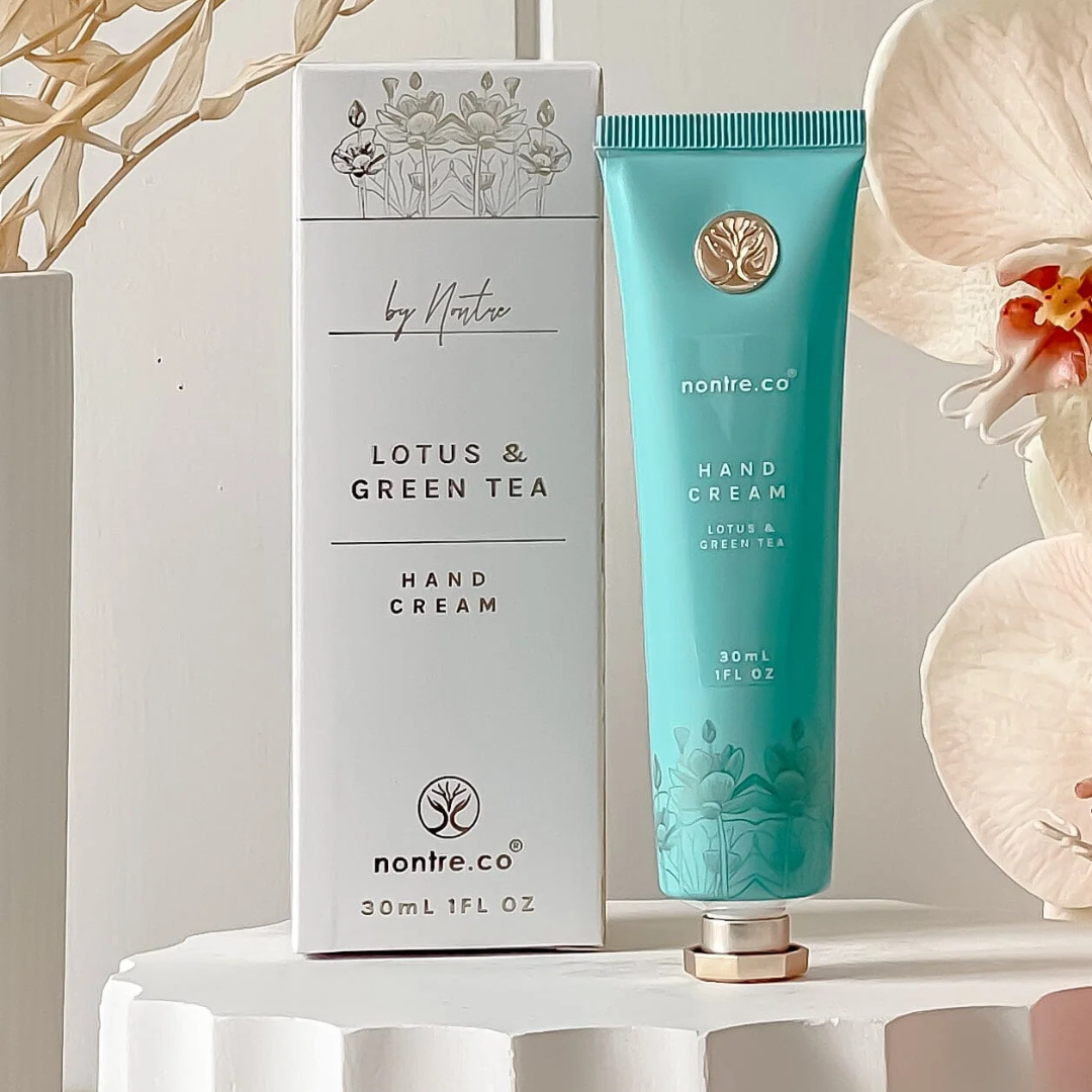 Nontre.co Hand Cream Lotus & Green Tea 30mL