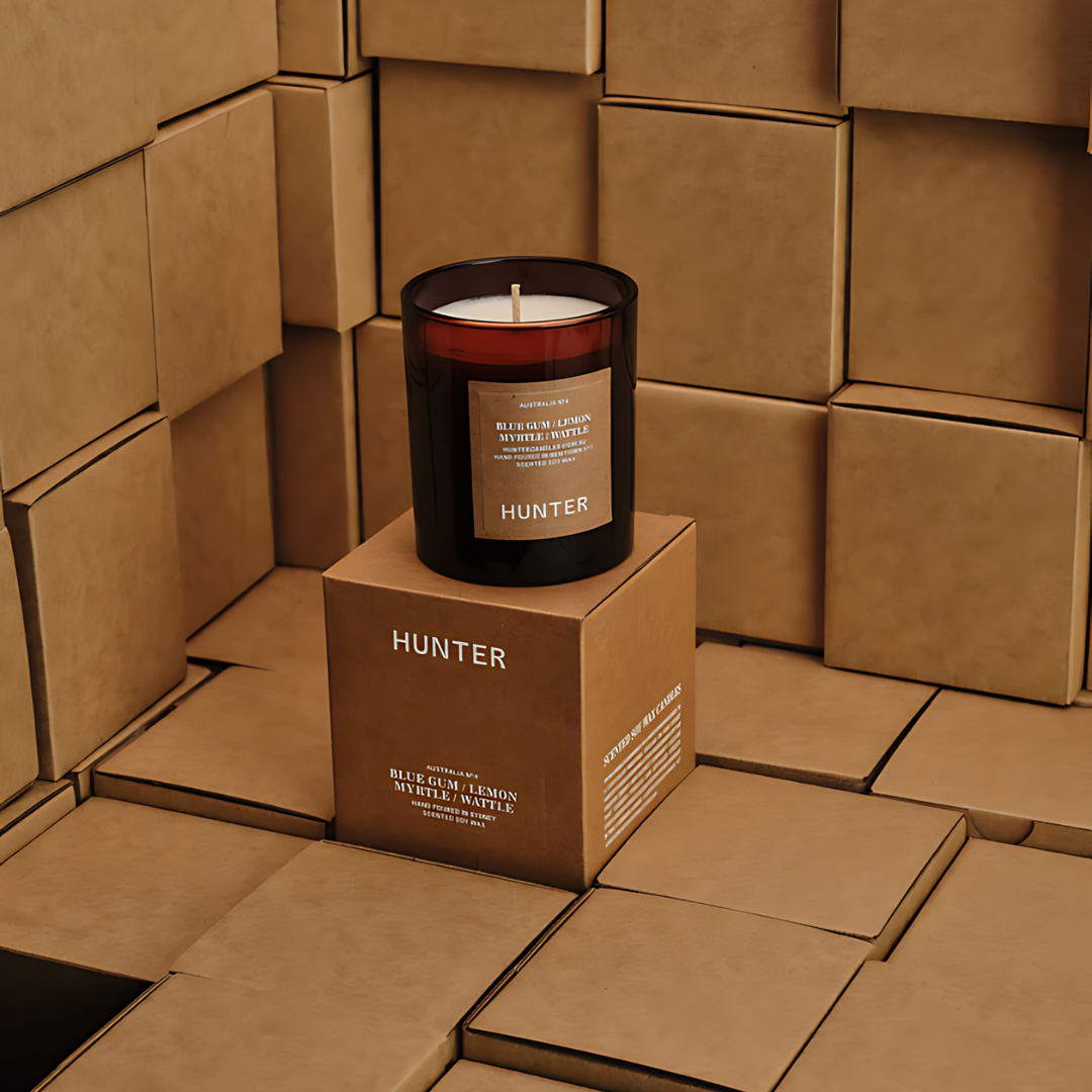 Hunter Blue Gum, Lemon Myrtle, Wattle Soy Candle - Australia