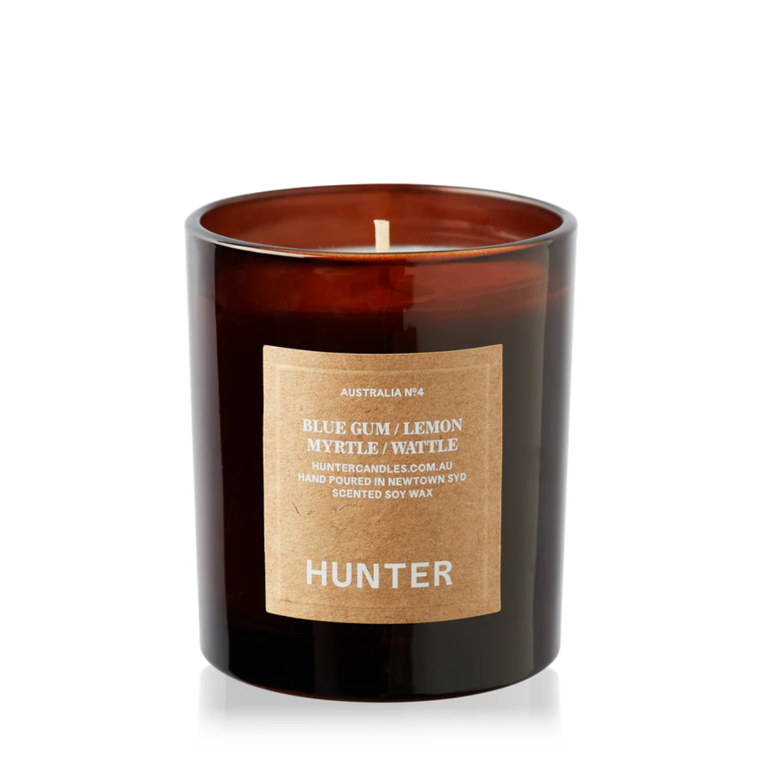 Hunter Blue Gum, Lemon Myrtle, Wattle Soy Candle - Australia