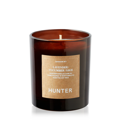 Hunter Lavender, Cucumber, Sage Soy Candle - Addison