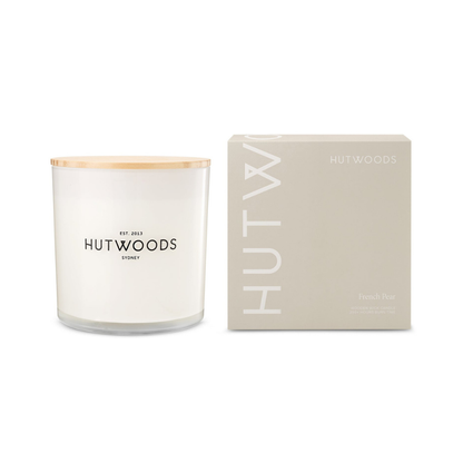 Hutwoods French Pear Candle Extra Large 250+ Hours Burn Time