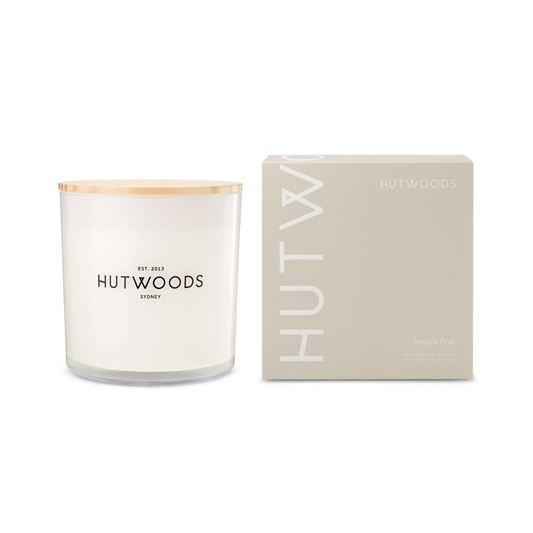 Hutwoods French Pear Candle Extra Large 250+ Hours Burn Time
