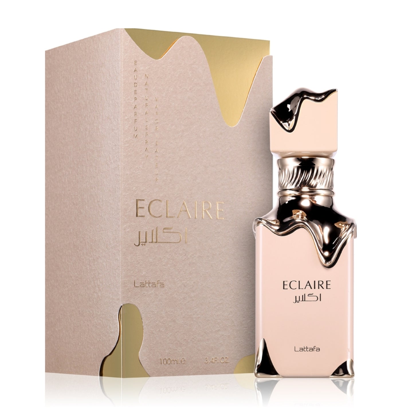 Lattafa Eclaire Eau de Parfum 100mL bottle and box