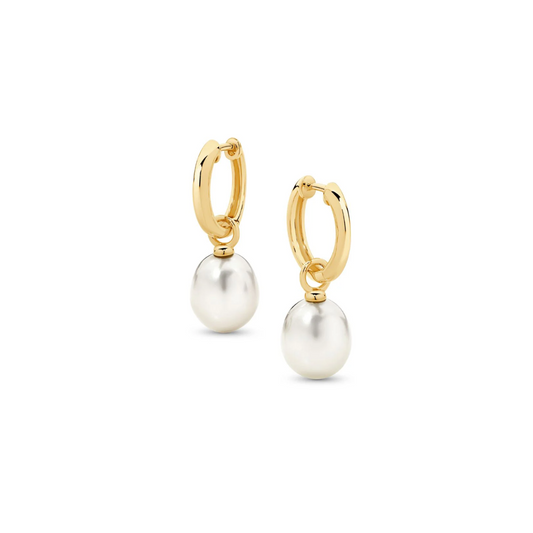 Ikecho Tilda Earrings Yellow & White Gold