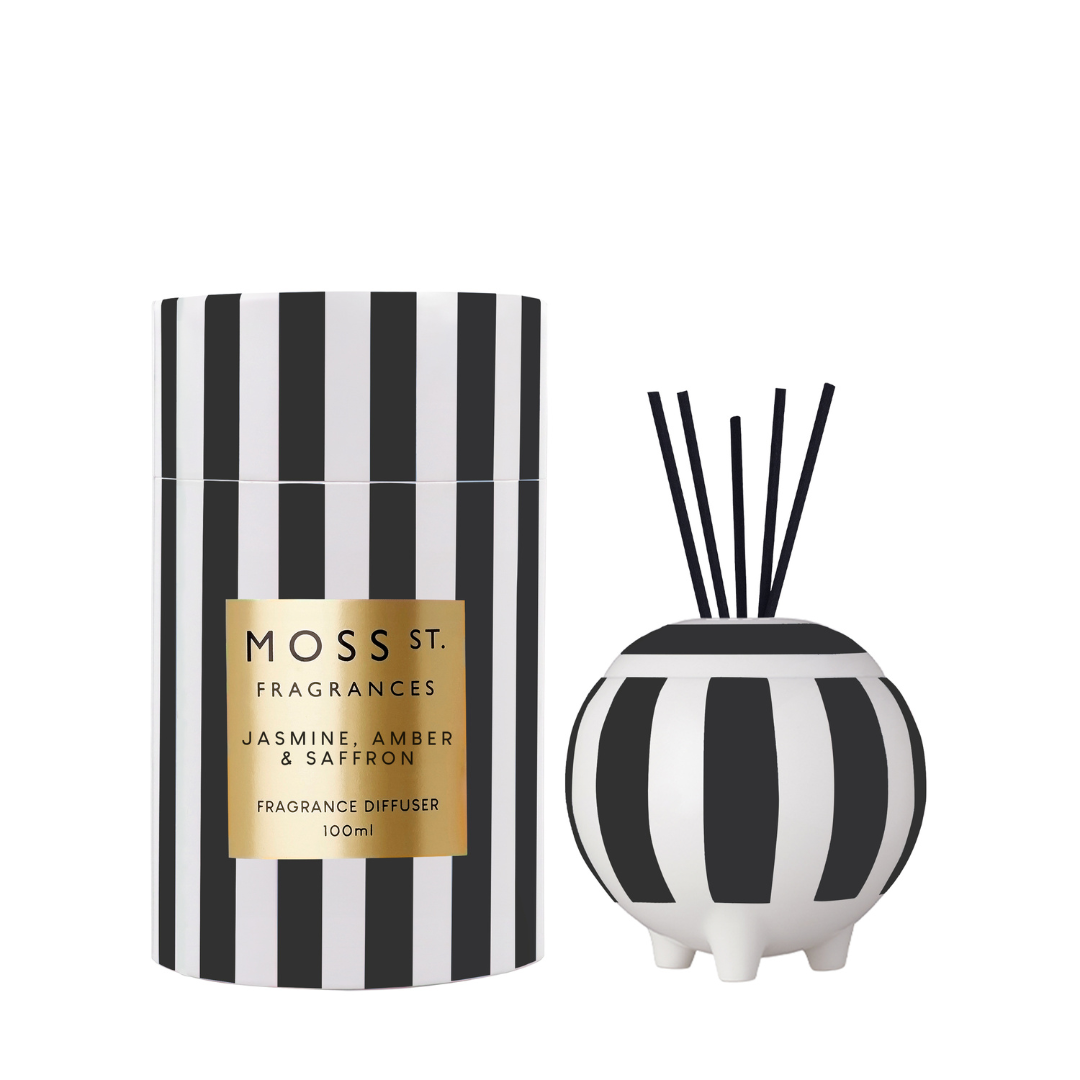 MOSS ST Jasmine, Amber & Saffron Ceramic Diffuser 100mL